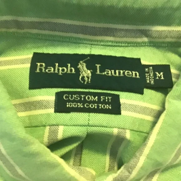 5 men’s shirts, 4 Ralph Lauren, 1 Chaps, all in very good condition, medium - Picture 8 of 10